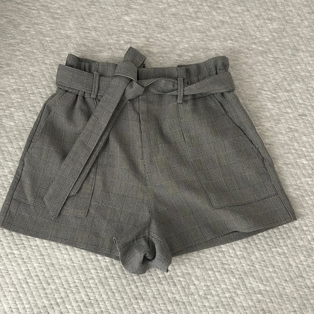 Zara plaid shorts
